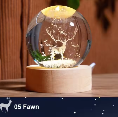 3D Crystal Ball Lamps (USB)